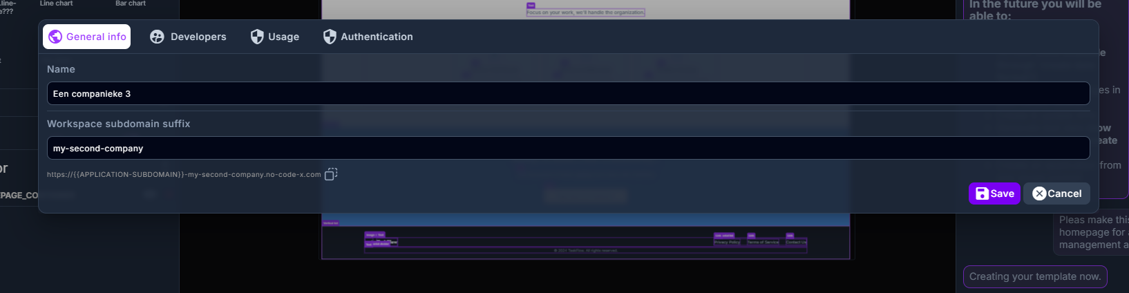 Go to Usage tab